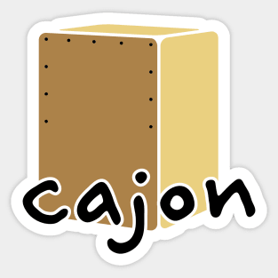 Cajon Player Sticker